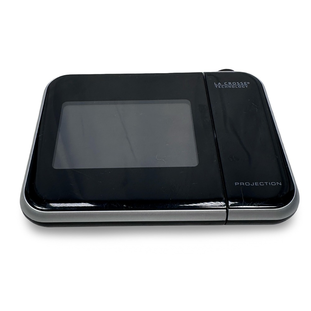 La Crosse Technology Projection Alarm Clock Black Silver 616-1412v3 Digital LCD